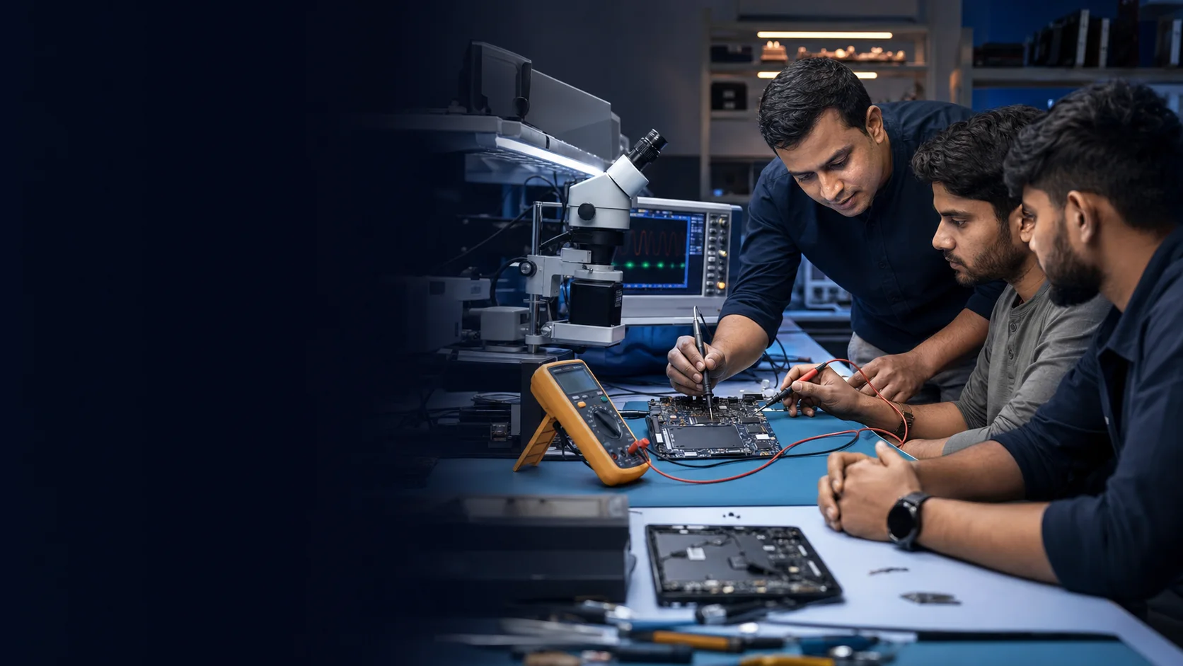 Advanced laptop motherboard diagnosis course at Laptex